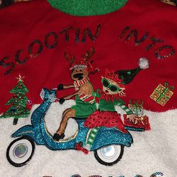 perfect Ugly Christmas sweater for the Holidays may even win the Contest or will be a great Conversation peice