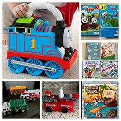 Toys, books. Various prices