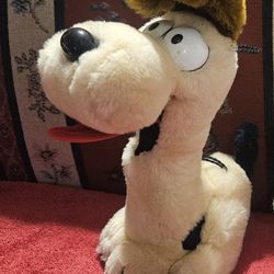 VTG 1983 ODIE DAKIN GARFIELD THE DOG  STUFFED  PLUSH  ANIMAL TOY  APROX 12" INCHES  