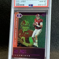 💥 2021 Mac Jones ROOKIE PINK - PSA 10! 💥