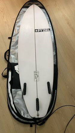 NEW / NEVER SURFED Pyzel Red Tiger 5'10" + Pro-Lite Board Bag + leash + fins— $875 OBO