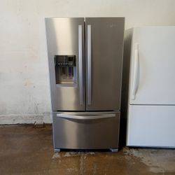 Whirlpool 25 Cubic Foot Stainless Steel Water And Ice French Door Bottom Freezer Pull Out Price To Sell No Disappointments