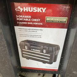Husky 3 Drawer Portable Chest