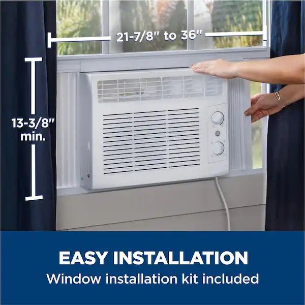 5000 BTU (DOE) BTU 115 Volts Window Air Conditioner