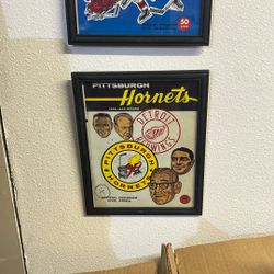 Vintage hockey memorabilia
