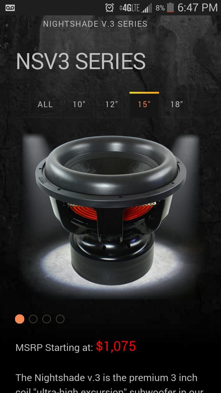 Sundown audio nsv3 15 d1 $575