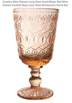 Hand blown glasses