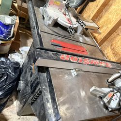 Table Saw, Band Saw, Drill Press.