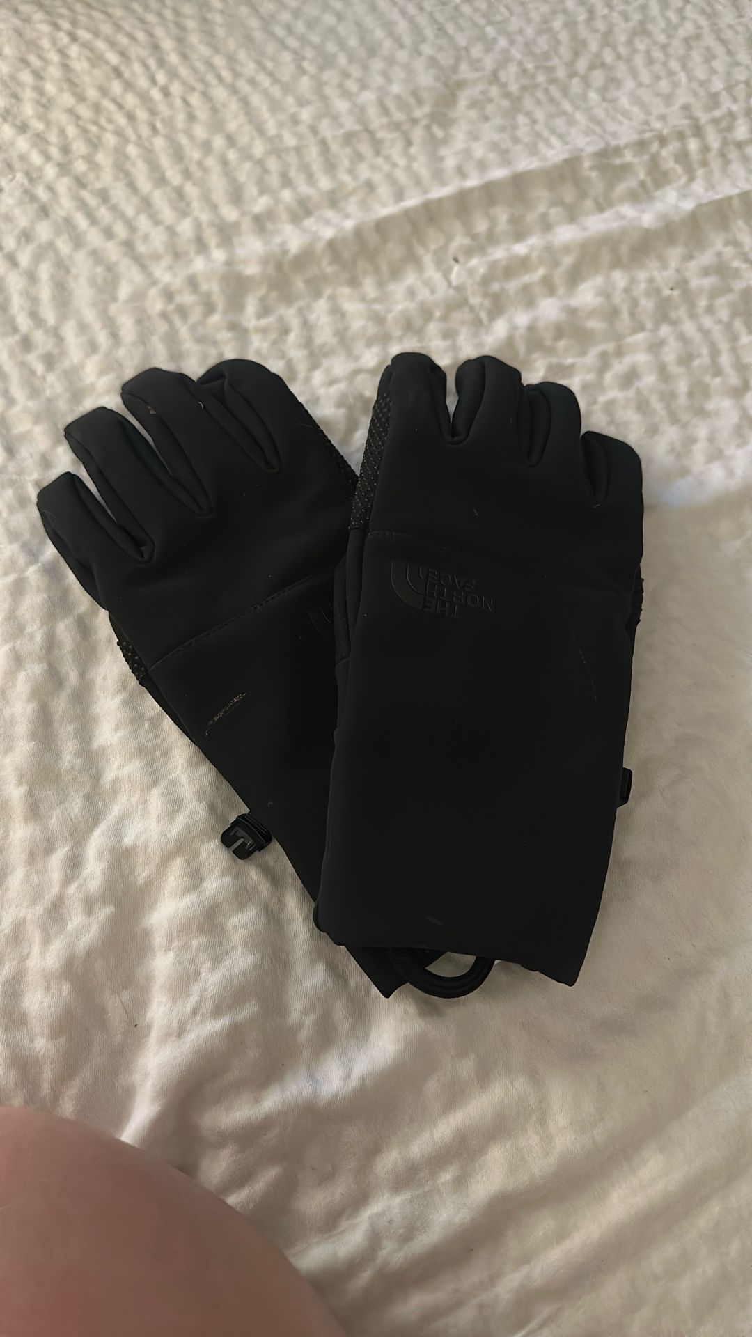 north face black gloves