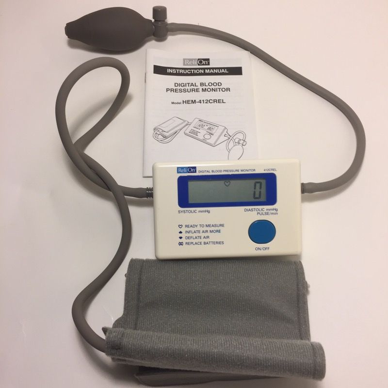 ReliOn HEM-412CREL Blood Pressure Monitor