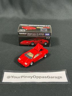 1/61 Takara Tomy Tomica Premium #12 - Red Lamborghini Countach 25th Anniversary (2020)