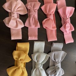 Baby Girl Bows And Beanie Bows 