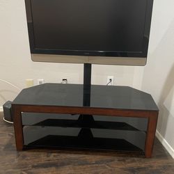 Glass Corner TV stand