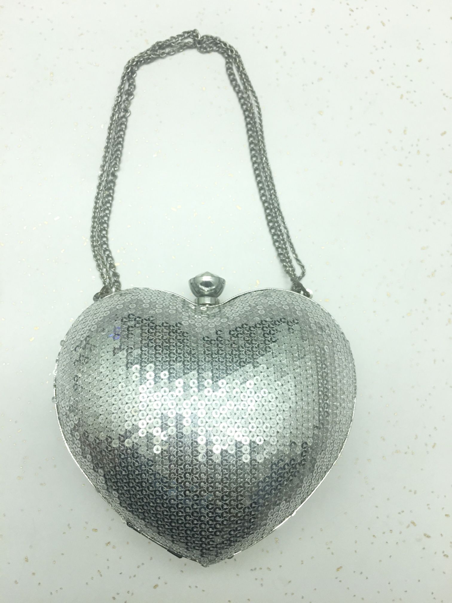 HEART SHAPE EVENING PURSE