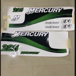 Boat Mercury Motor Decals