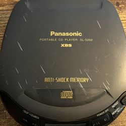Panasonic Cd Player Sl- S202 With XBS Anti Shock Memory Tested Works