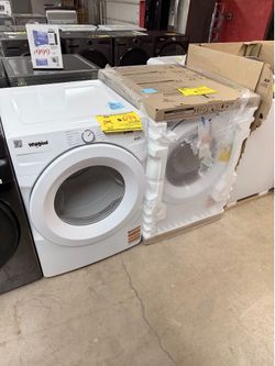 WHIRLPOOL FRONT LOAD WHITE WASHER AND DRYER