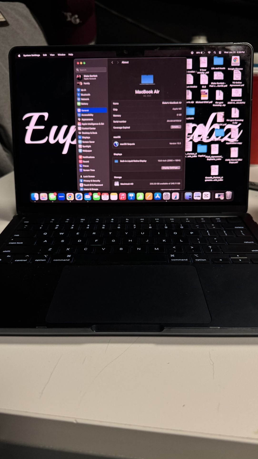 Mac book air apple m2 8gb 13.6”