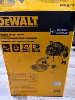 DEWALT Stealthsonic Quiet 12-Gallon 5.5 HP Corded Wet/Dry Shop Vacuum