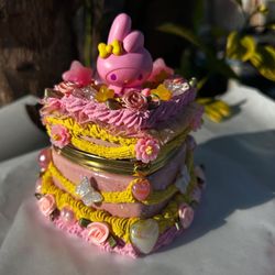 My Melody Fake Cake Heart Jewelry Box