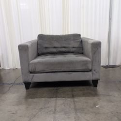 Siyang County Chenguang Furniture Gray Tufted Armchair