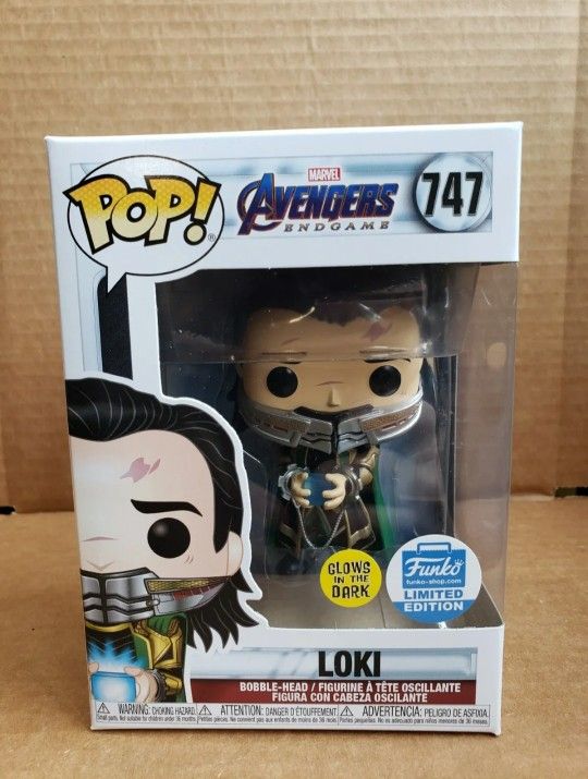 Funko Pop! Marvel: Avengers Endgame Loki with Tesseract Funko Shop