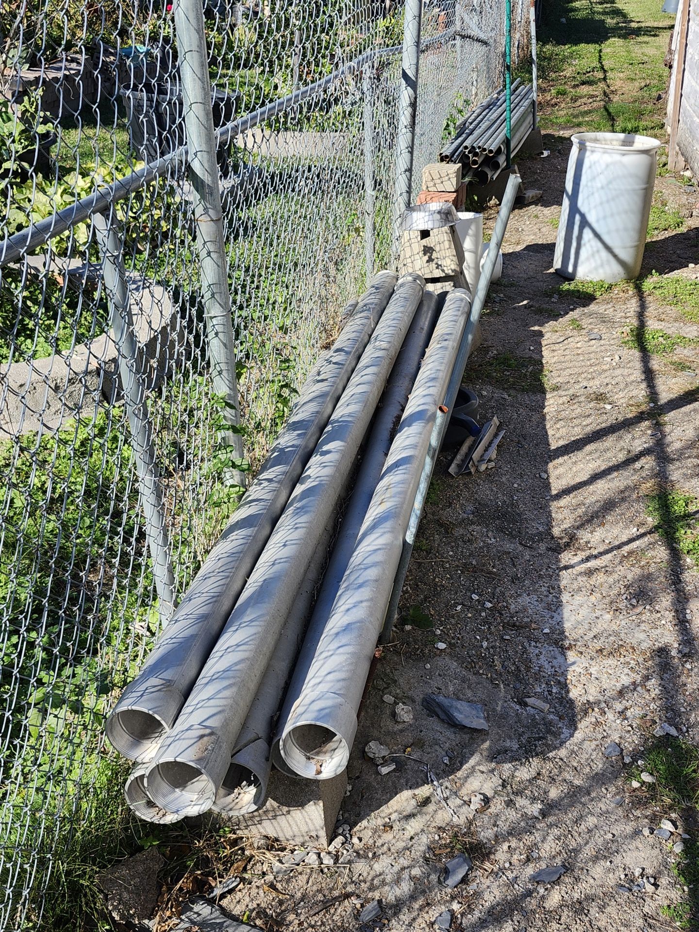 10’ Ft X 4” Solid Aluminum Posts All Aluminum Pipes