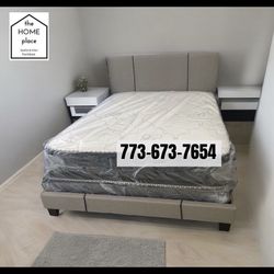 Brand New Queen Bed Frame With Mattress & Box Spring For ONLY $349 🚨 Ready For Delivery TODAY 🚛