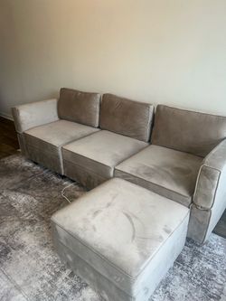 Lovesac Sectional Modular Sofa with Ottoman