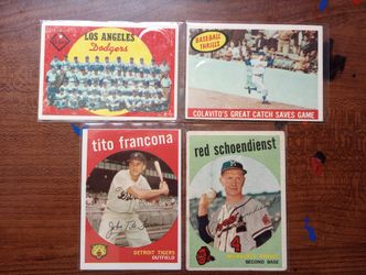 1959 Topps Baseball Cards
