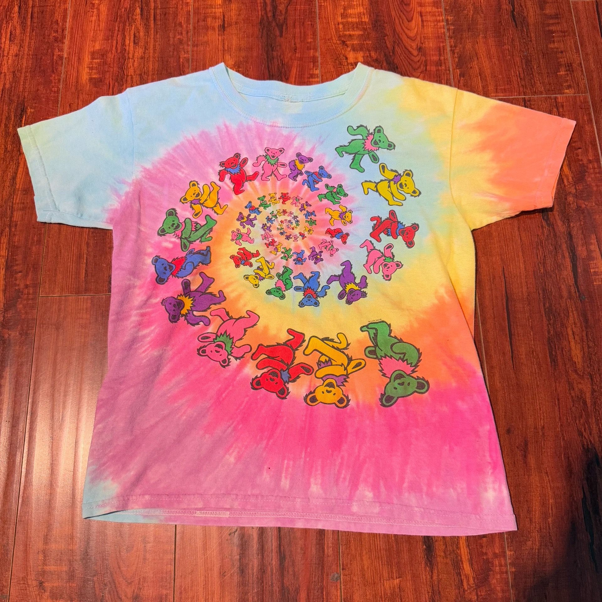 Grateful Dead Dancing Bears Tie Dye T-Shirt Ladies XSmall Preowned Read Info Blw