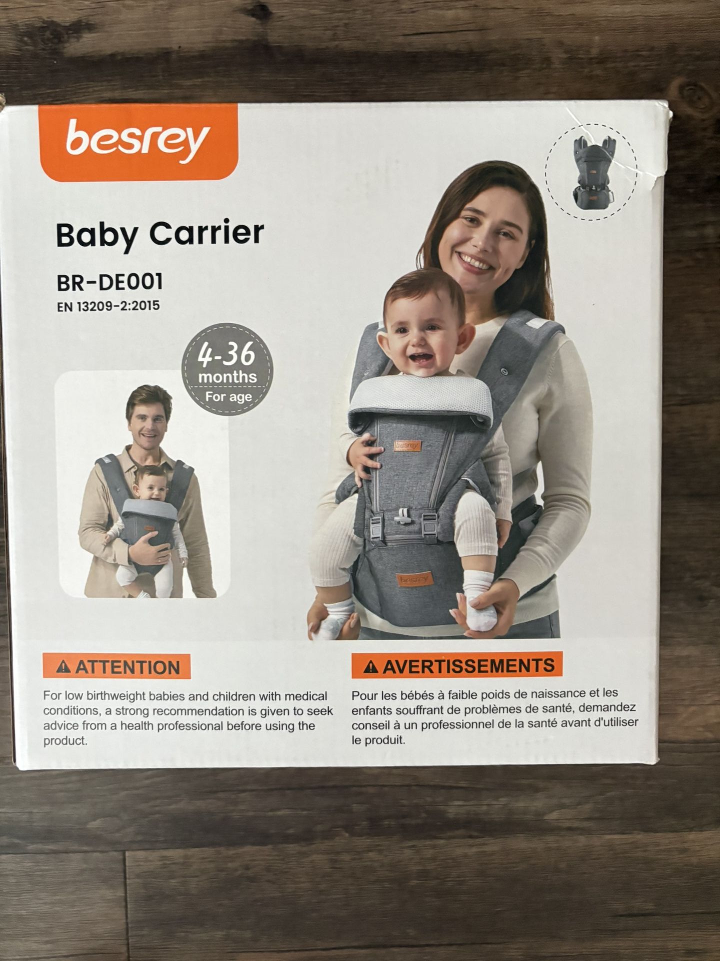 Like New - Besrey Baby Carrier, model BR-DE001