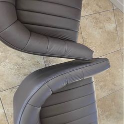 Matching Vinyl Swivel Chairs 28x28