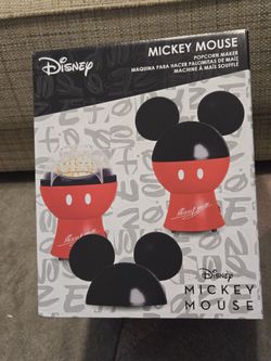 Disney Mickey Mouse Popcorn Maker Figural Air Pops with Butter Warmer