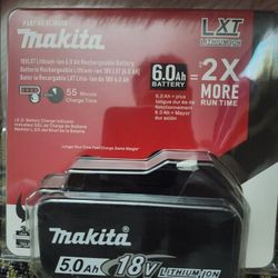 18v Makita Battery 6ah New Inbox