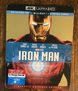 Iron man 4K ultra HD + Blu-ray