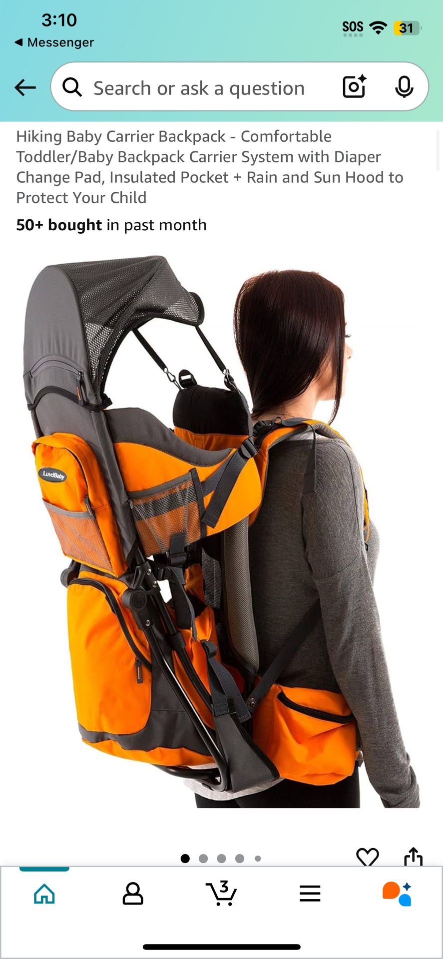 LuvdBaby Hiking Backpack