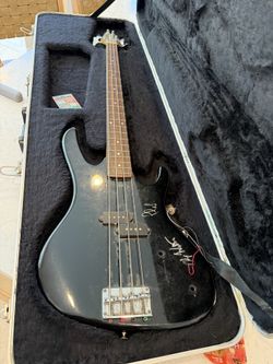 Signed bass with case  by Non-point