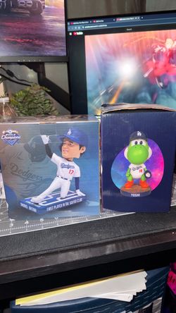 Ohtani 50/50 and Yoshi Bobblehead for sale