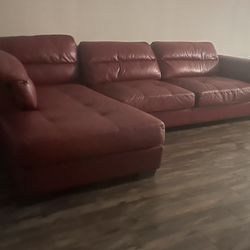 Red Section Couch 