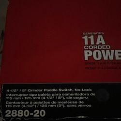 Grinder Paddle Switch No Lock 4 1/2 “ - 5”  New 