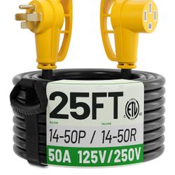 RV/EV Extension cord 50amp and 30amp Splitter for dryer and E/V