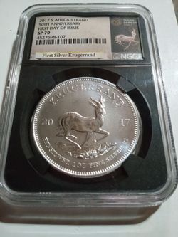 2017 S. Africa S1RAND 50th Anniversary - SP 70 Silver Coin
