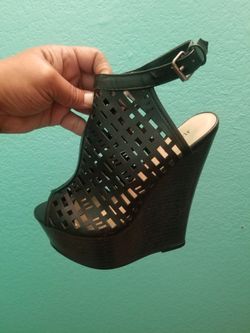 Just Fab High Heels wedges shoes...size 6 womens....Brand New!