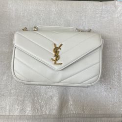 LOULOU SMALL IN MATELASSÉ LAMBSKIN WHITE