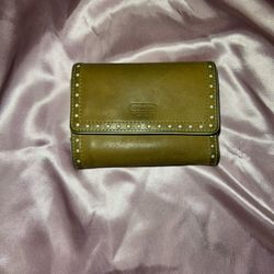 vintage leather coach wallet 