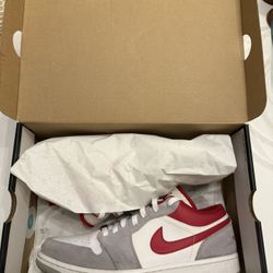 Jordan 1 Low Smoke Grey Gym Red