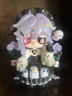 Cute Pastel Goth Ghost Witch Anime Figure / Blind Box Collectible - Ninita Gen V2