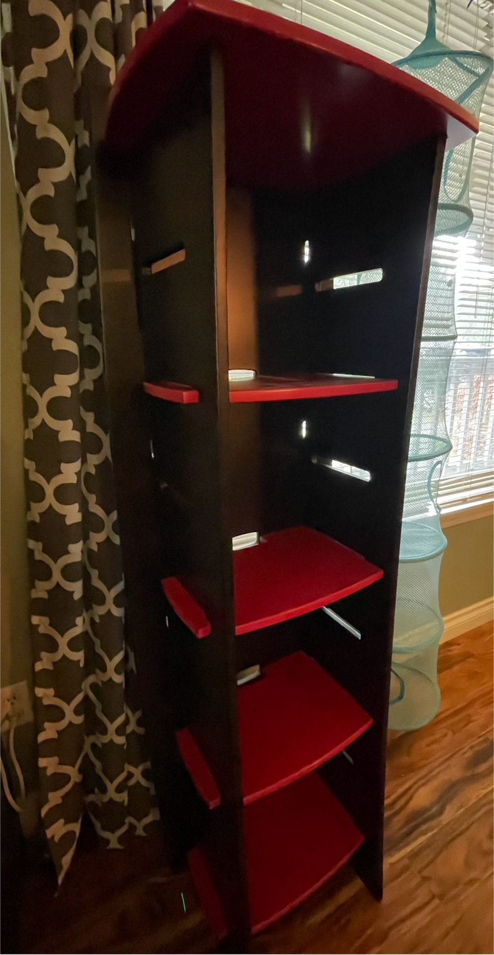 Legaré Furniture Children's Furniture 4-Tier Shelf Bookcase, Storage Organizer with Adjustable Shelves 