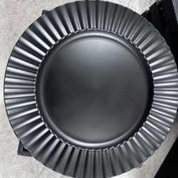 Black Charger Plates 